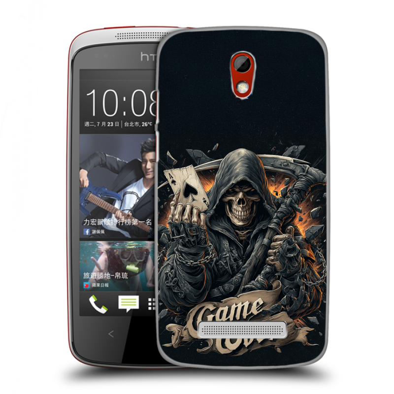 Пластиковый чехол на HTC Desire 500 с принтом Скелет карты Пластиковый чехол на HTC Desire 500 с принтом Скелет карты