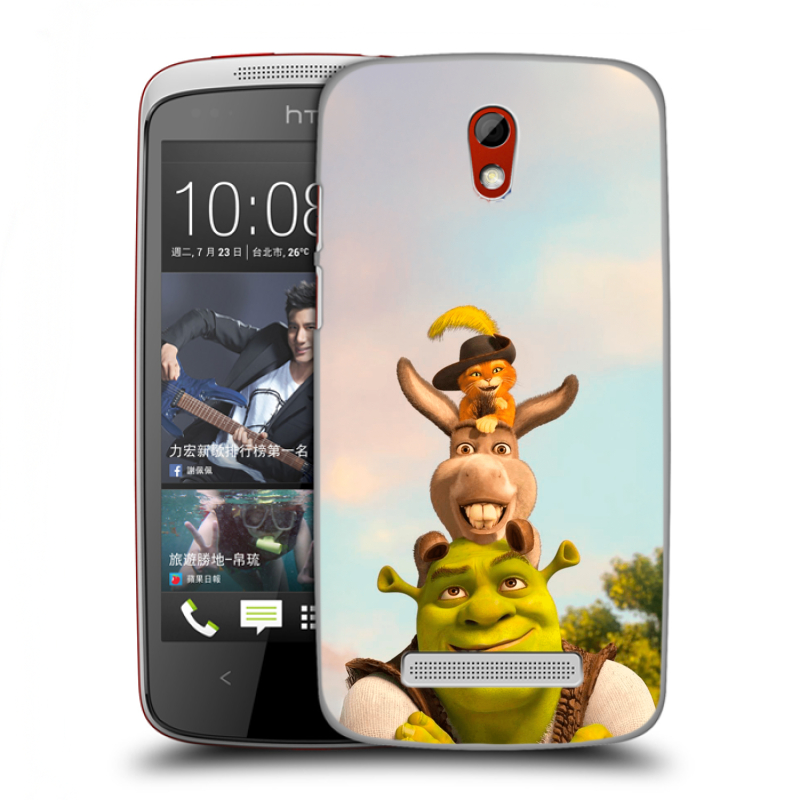 Пластиковый чехол на HTC Desire 500 с принтом Шрек Shrek Пластиковый чехол на HTC Desire 500 с принтом Шрек Shrek