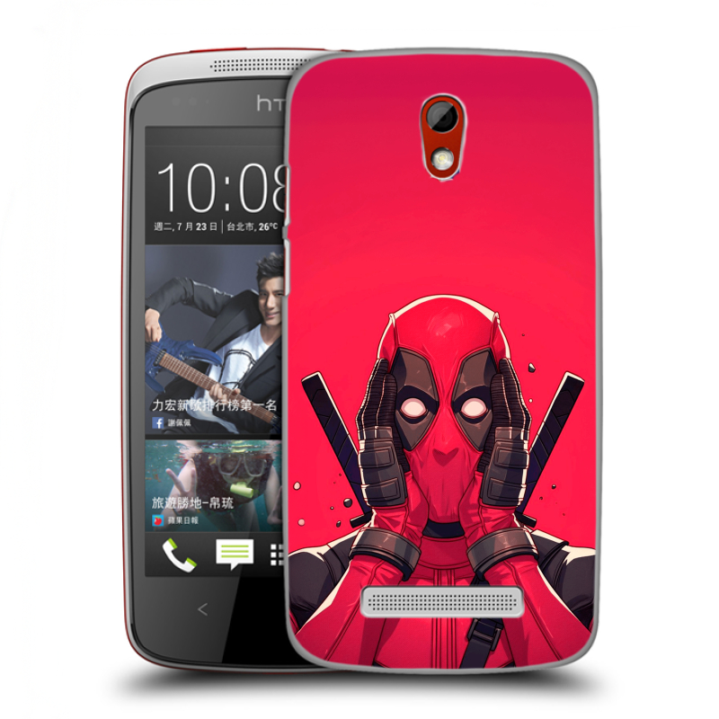 Пластиковый чехол на HTC Desire 500 с принтом Дедпул Deadpool Пластиковый чехол на HTC Desire 500 с принтом Дедпул Deadpool