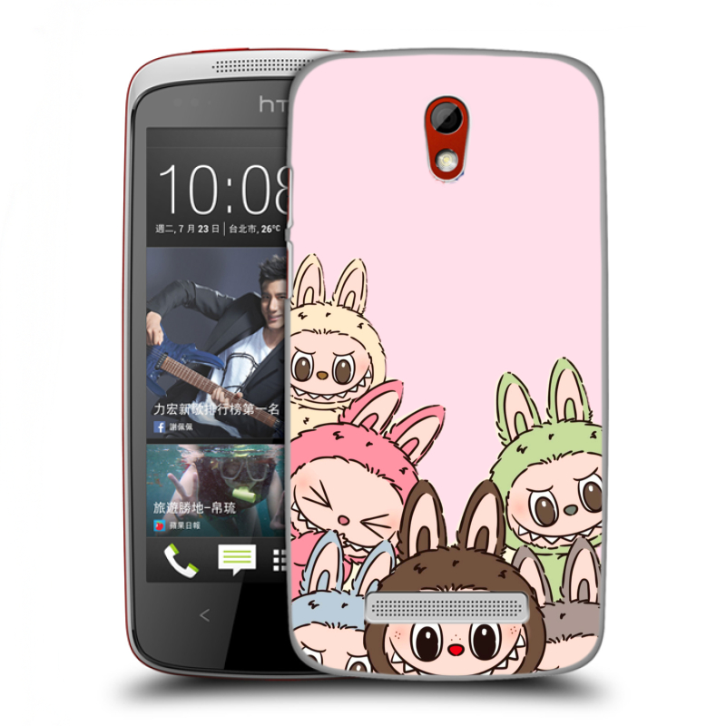 Пластиковый чехол на HTC Desire 500 с принтом Лабубу Пластиковый чехол на HTC Desire 500 с принтом Лабубу