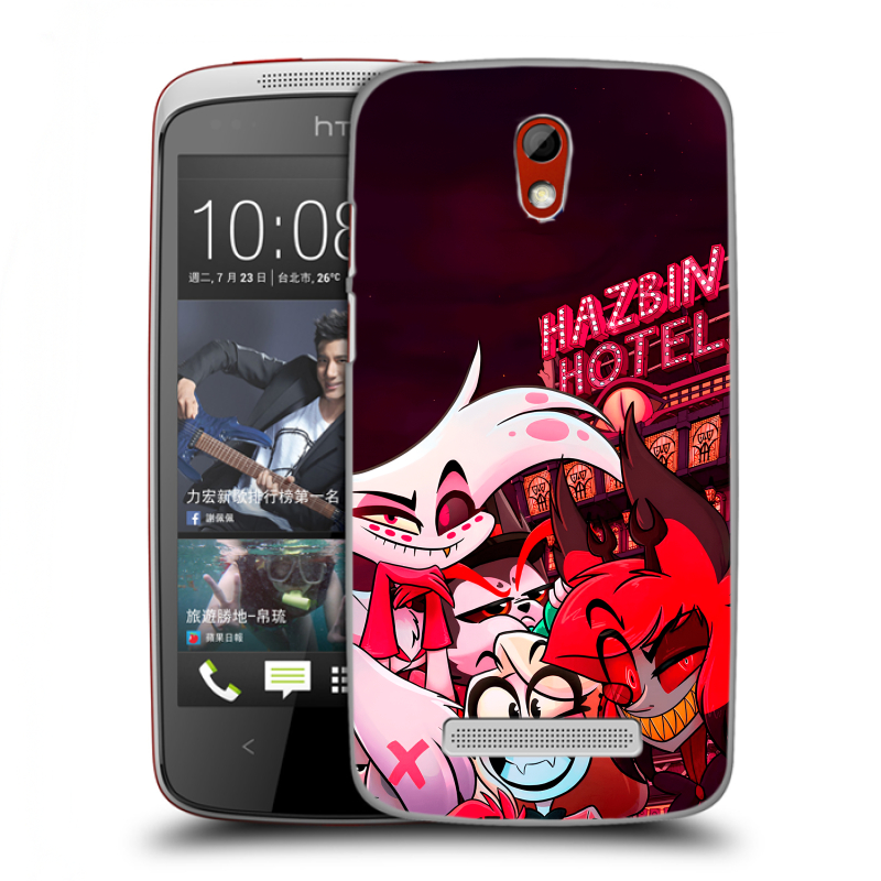 Пластиковый чехол на HTC Desire 500 с принтом Hazbin Hotel Отель Хазбин Пластиковый чехол на HTC Desire 500 с принтом Hazbin Hotel Отель Хазбин