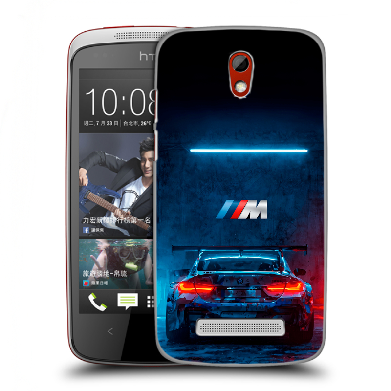 Пластиковый чехол на HTC Desire 500 с принтом BMW БМВ Пластиковый чехол на HTC Desire 500 с принтом BMW БМВ