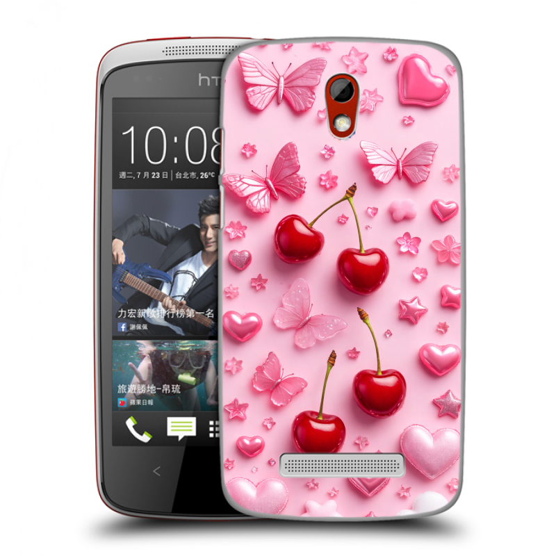 Пластиковый чехол на HTC Desire 500 с принтом для девочек Пластиковый чехол на HTC Desire 500 с принтом для девочек