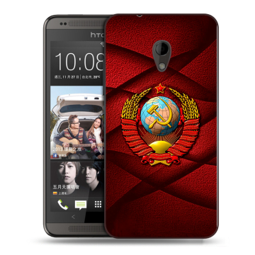 Силиконовый чехол на HTC Desire 700 с принтом Герб СССР Силиконовый чехол на HTC Desire 700 с принтом Герб СССР