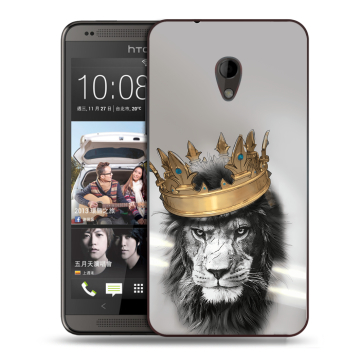 Силиконовый чехол на HTC Desire 700 с принтом Лев с короной Силиконовый чехол на HTC Desire 700 с принтом Лев с короной