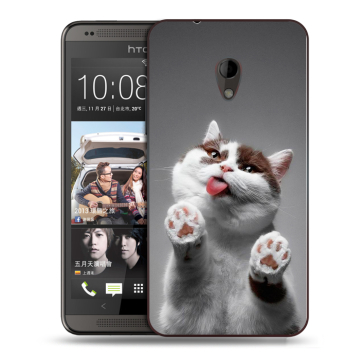 Силиконовый чехол на HTC Desire 700 с принтом Коты Силиконовый чехол на HTC Desire 700 с принтом Коты
