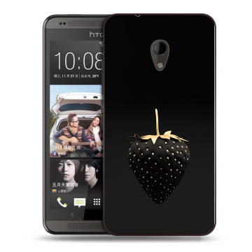 Силиконовый чехол на HTC Desire 700 с принтом Черная клубника