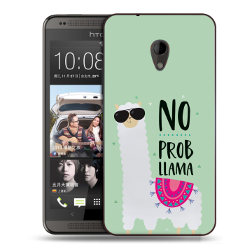 Силиконовый чехол на HTC Desire 700 с принтом Лама Силиконовый чехол на HTC Desire 700 с принтом Лама