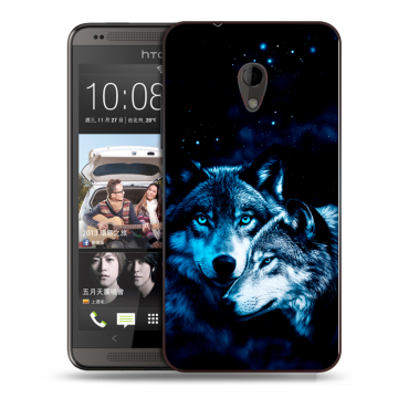 Силиконовый чехол на HTC Desire 700 с принтом Волки Силиконовый чехол на HTC Desire 700 с принтом Волки