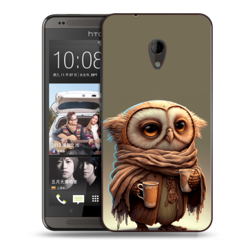 Силиконовый чехол на HTC Desire 700 с принтом Сова