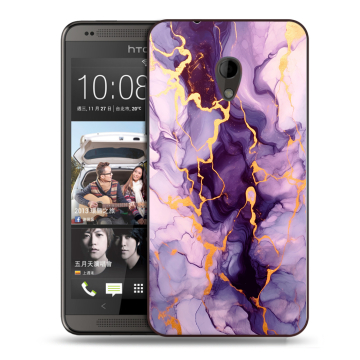 Силиконовый чехол на HTC Desire 700 с принтом Мрамор