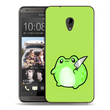 Силиконовый чехол на HTC Desire 700 с принтом Лягушенок