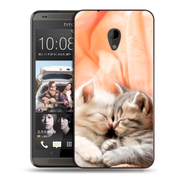 Силиконовый чехол на HTC Desire 700 с принтом Котята