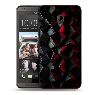 Силиконовый чехол на HTC Desire 700 с принтом Абстракция