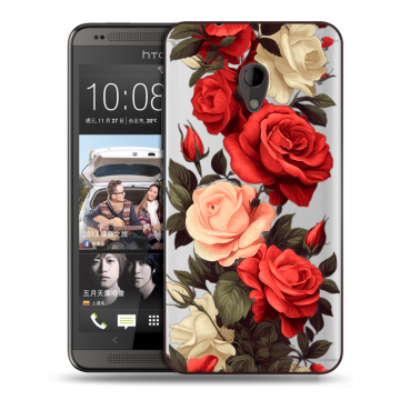 Силиконовый чехол на HTC Desire 700 с принтом Розы Силиконовый чехол на HTC Desire 700 с принтом Розы