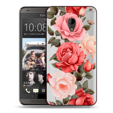 Силиконовый чехол на HTC Desire 700 с принтом Розы Силиконовый чехол на HTC Desire 700 с принтом Розы
