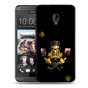 Силиконовый чехол на HTC Desire 700 с принтом Золотой скрудж макдак
