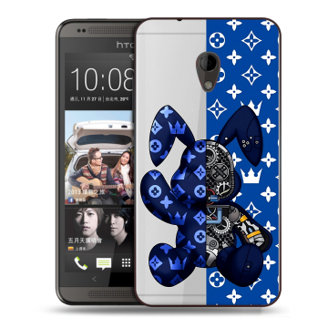 Силиконовый чехол на HTC Desire 700 с принтом Луи робот Силиконовый чехол на HTC Desire 700 с принтом Луи робот