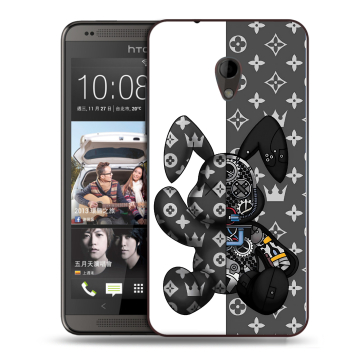Силиконовый чехол на HTC Desire 700 с принтом Луи робот