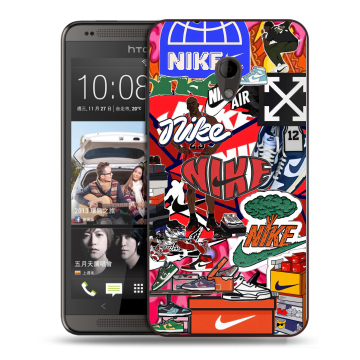 Силиконовый чехол на HTC Desire 700 с принтом Найк Nike яркий Силиконовый чехол на HTC Desire 700 с принтом Найк Nike яркий