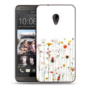 Силиконовый чехол на HTC Desire 700 с принтом цветы Силиконовый чехол на HTC Desire 700 с принтом цветы