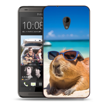 Силиконовый чехол на HTC Desire 700 с принтом Капибара