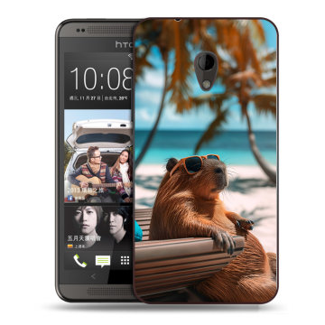 Силиконовый чехол на HTC Desire 700 с принтом Капибара