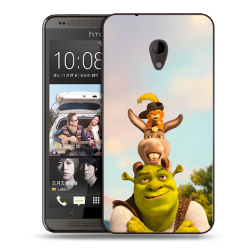 Силиконовый чехол на HTC Desire 700 с принтом Шрек Shrek