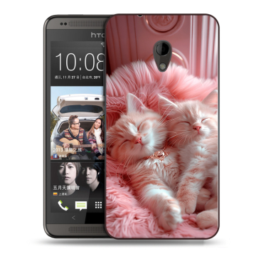 Силиконовый чехол на HTC Desire 700 с принтом котята котики Силиконовый чехол на HTC Desire 700 с принтом котята котики