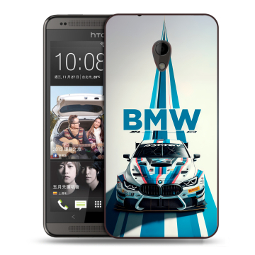 Силиконовый чехол на HTC Desire 700 с принтом БМВ BMW