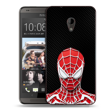 Силиконовый чехол на HTC Desire 700 с принтом человек паук spiderman