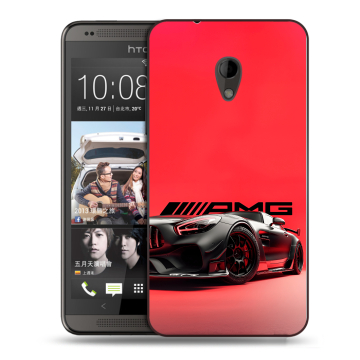 Силиконовый чехол на HTC Desire 700 с принтом Мерседес Mercedes AMG