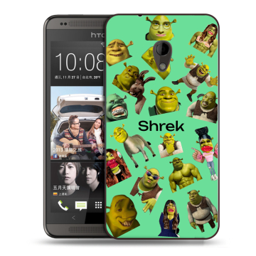 Силиконовый чехол на HTC Desire 700 с принтом Шрек Shrek