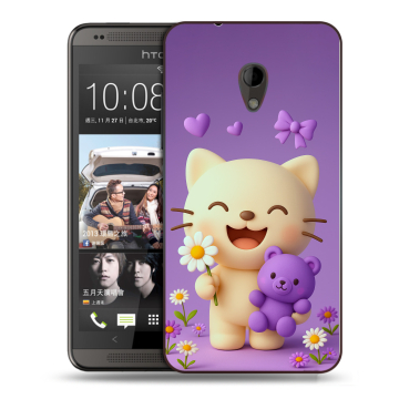 Силиконовый чехол на HTC Desire 700 с принтом для девочек Силиконовый чехол на HTC Desire 700 с принтом для девочек
