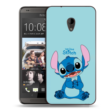 Силиконовый чехол на HTC Desire 700 с принтом Лило и Стич