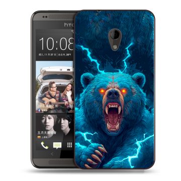Силиконовый чехол на HTC Desire 700 с принтом Медведь