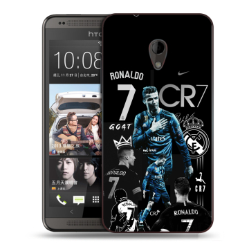 Силиконовый чехол на HTC Desire 700 с принтом Реал Роналдо