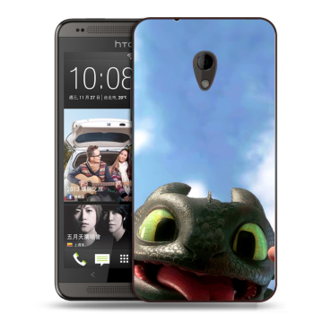 Силиконовый чехол на HTC Desire 700 с принтом Как приручить дракона