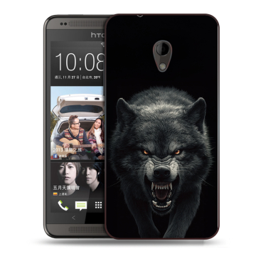 Силиконовый чехол на HTC Desire 700 с принтом Волк