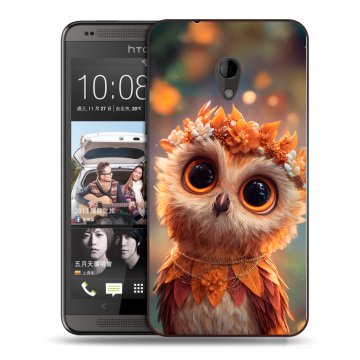 Силиконовый чехол на HTC Desire 700 с принтом Милая сова