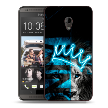 Силиконовый чехол на HTC Desire 700 с принтом Король лев