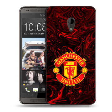Силиконовый чехол на HTC Desire 700 с принтом Manchester United