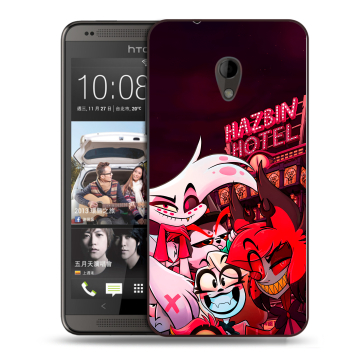 Силиконовый чехол на HTC Desire 700 с принтом Hazbin Hotel Отель Хазбин Силиконовый чехол на HTC Desire 700 с принтом Hazbin Hotel Отель Хазбин