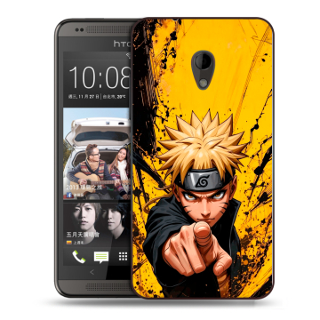 Силиконовый чехол на HTC Desire 700 с принтом Naruto Наруто