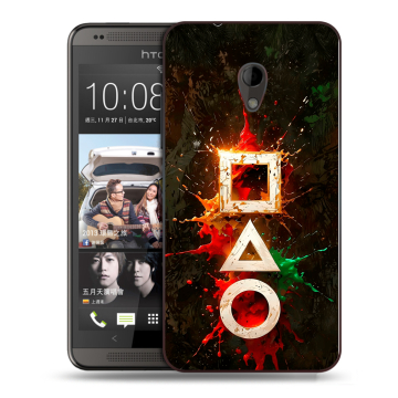 Силиконовый чехол на HTC Desire 700 с принтом Squid Game Игра кальмара Силиконовый чехол на HTC Desire 700 с принтом Squid Game Игра кальмара