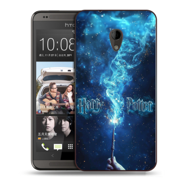 Силиконовый чехол на HTC Desire 700 с принтом Harry Potter Гарри Поттер