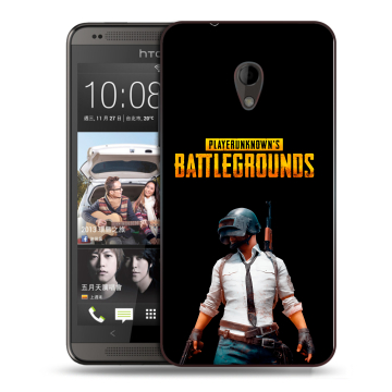 Силиконовый чехол на HTC Desire 700 с принтом PUGB ПАГБ