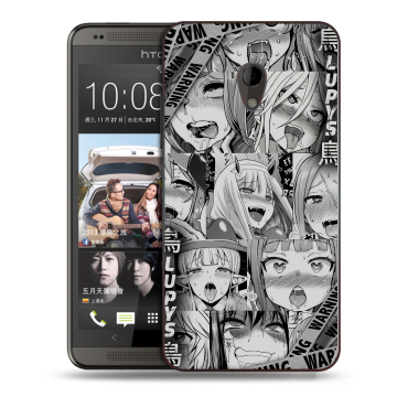 Силиконовый чехол на HTC Desire 700 с принтом Ahegao Ахегао Аниме