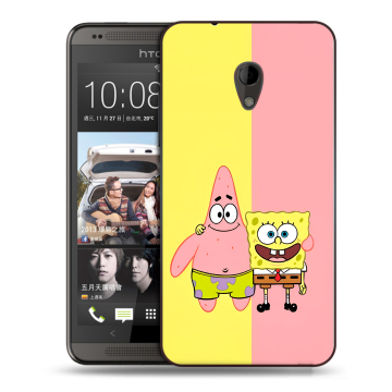 Силиконовый чехол на HTC Desire 700 с принтом Спанч боб Спанчбоб