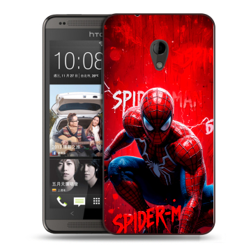 Силиконовый чехол на HTC Desire 700 с принтом Spiderman Человек паук Силиконовый чехол на HTC Desire 700 с принтом Spiderman Человек паук